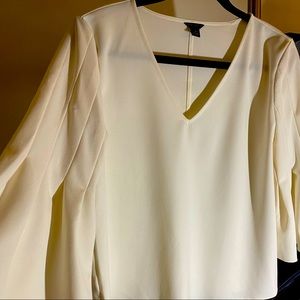 Ann Taylor Flutter sleeve blouse